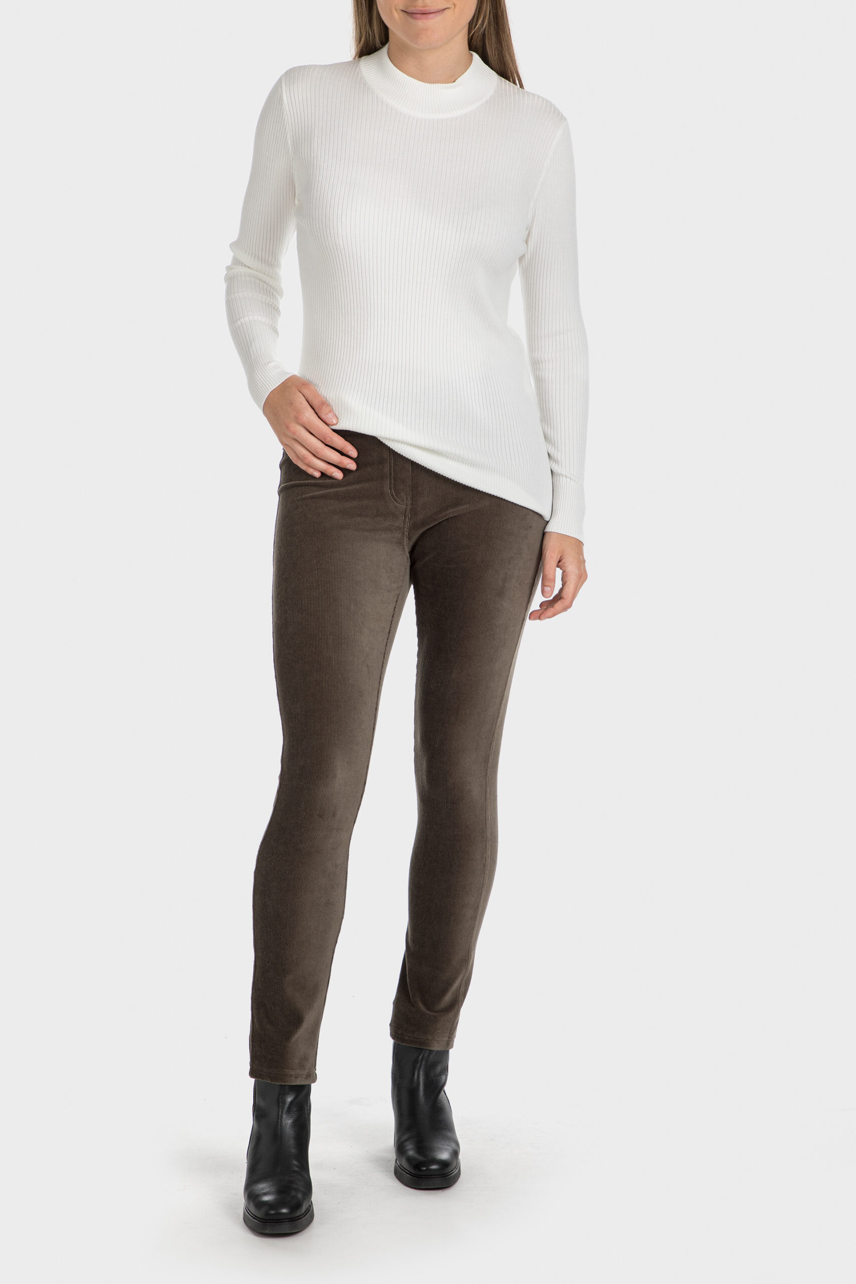 Green trousers 417021 - Punt Roma by Mode Confort