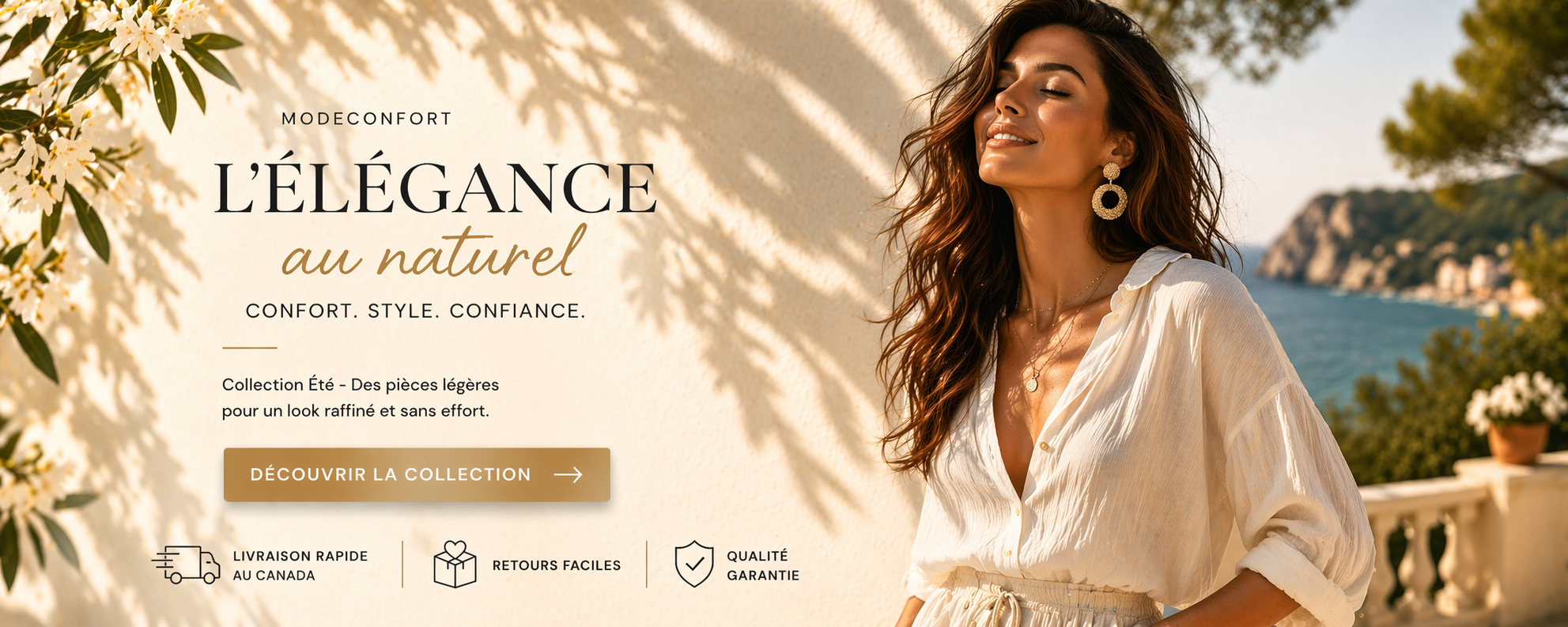 Mode Confort — Collection Ete 2025 — Vetements femme elegants Canada